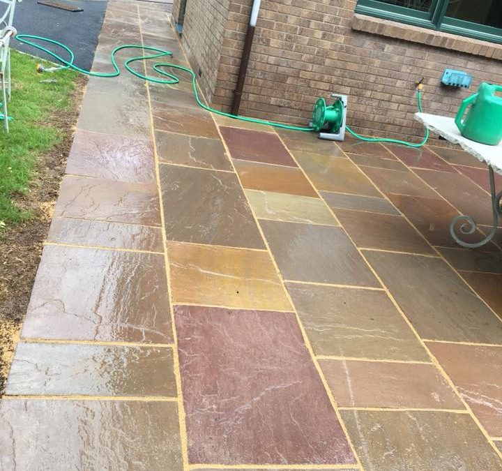 Indian Sandstone Exterior Property Cleaning 6