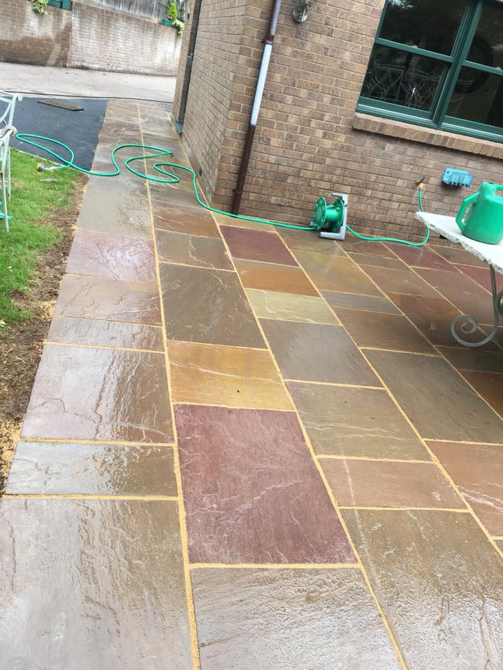 Indian Sandstone Exterior Property Cleaning 6