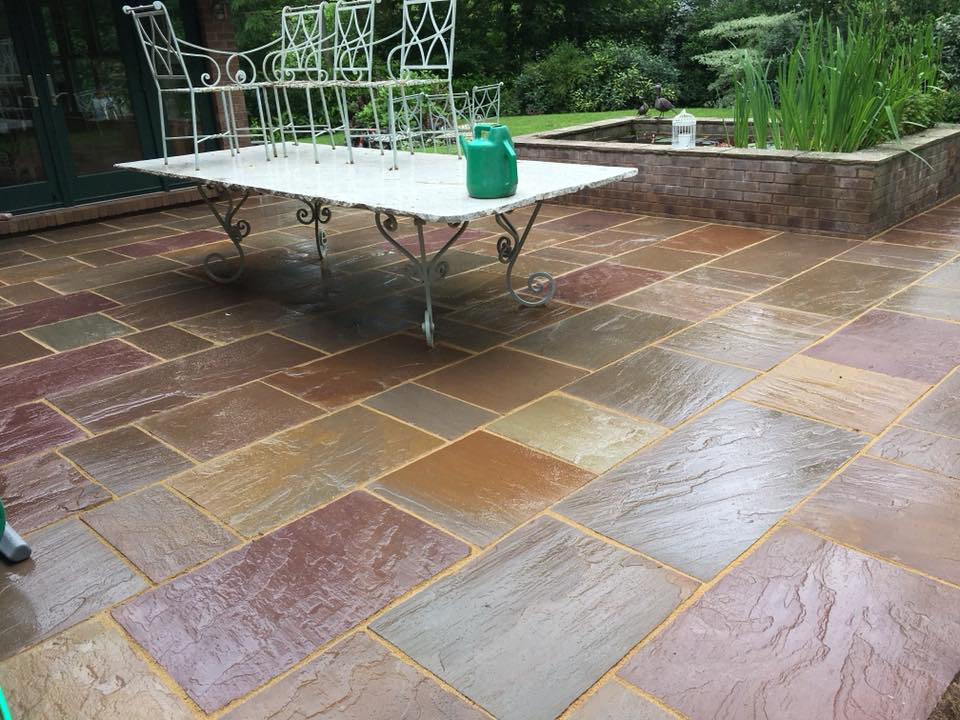 Indian Sandstone Exterior Property Cleaning 4