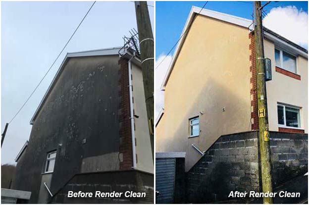 Render Cleaning Abergavenny by H2O Cleaning Services