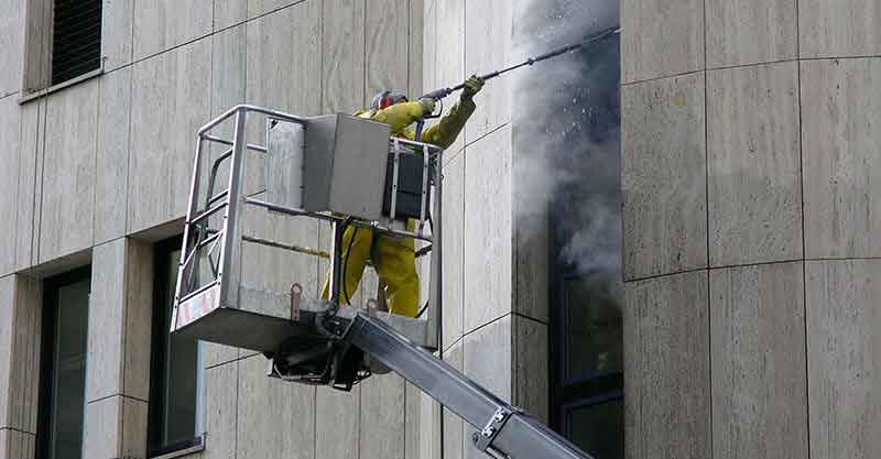 Exterior Building Cleaning Cwmbran by H2O Cleaning Services