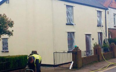 Residential Render Clean in Usk