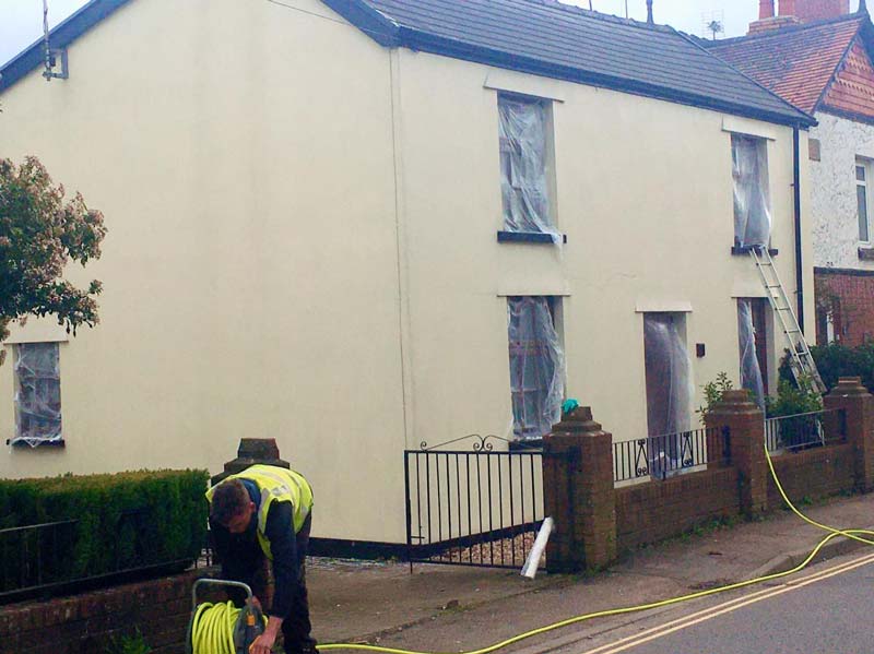 Residential Render Clean in Usk